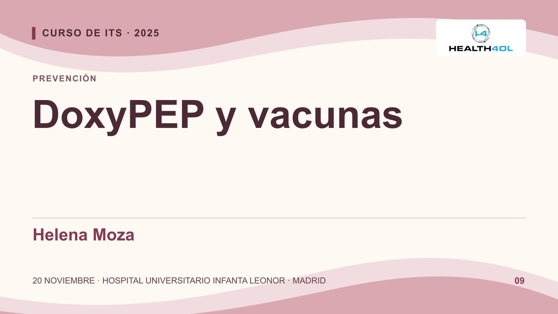 Prevención combinada y herramientas preventivas emergentes en ITS: Doxy-PEP y nuevas vacunas