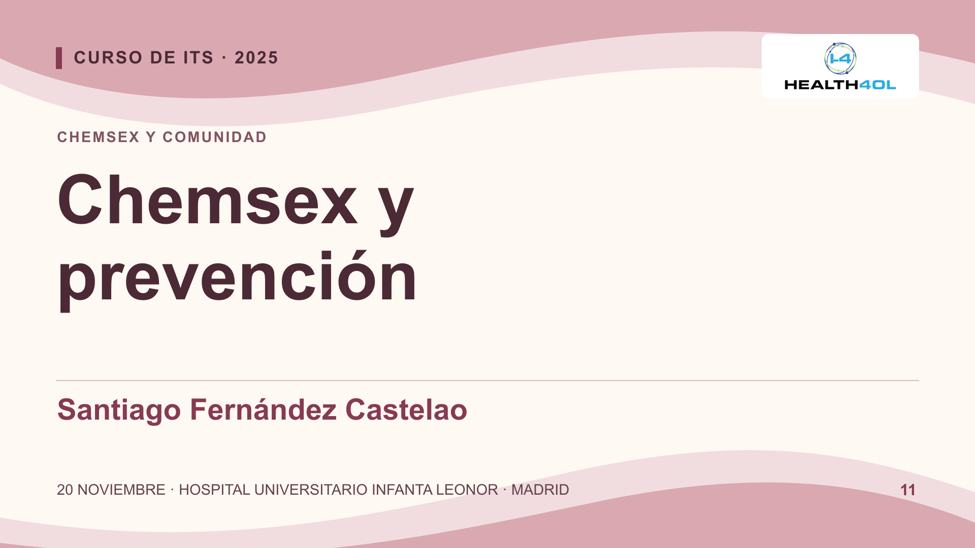 Chemsex, slamsex y prevención: detección precoz, reducción de riesgos y derivación eficaz