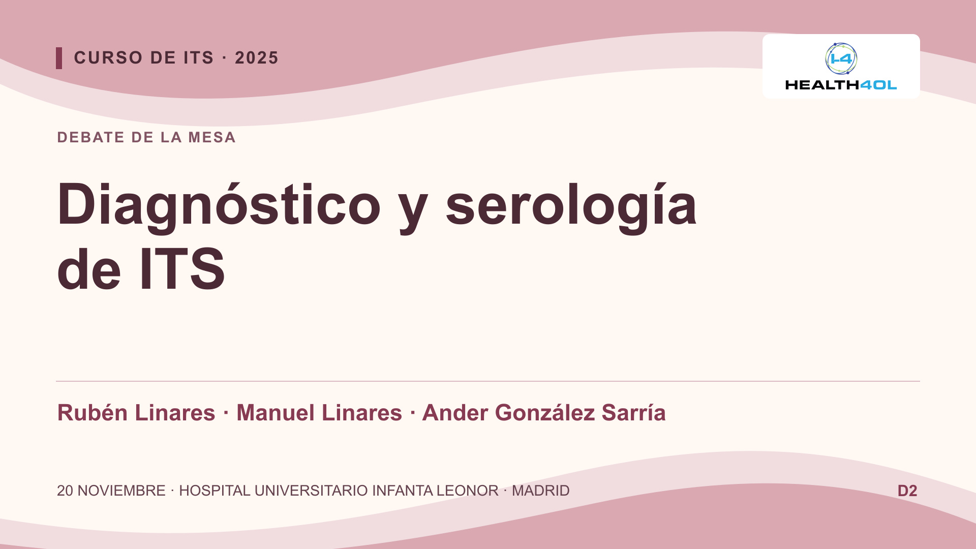 Debate: diagnóstico microbiológico y serología de las ITS