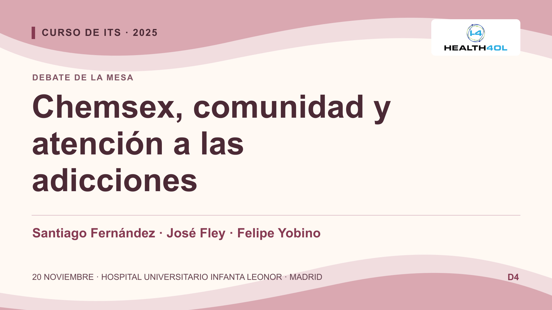 Debate: chemsex, comunidad y atención a las adicciones